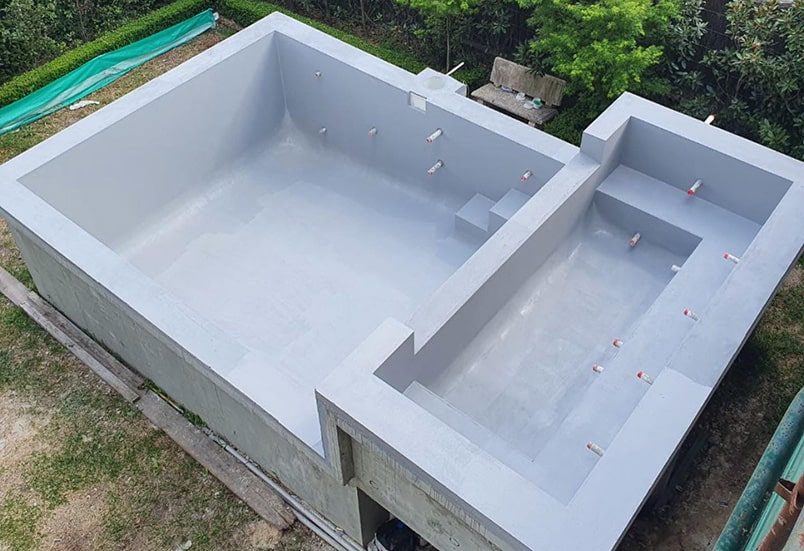 Waterproofing on the New Swimming Pool — Internal Waterproofing in Central Coast, NSW